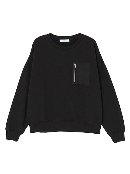 袖ロゴポケット付スウェット
