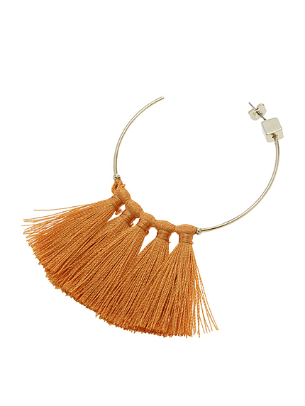 【LIFE】フーププリンジピアス