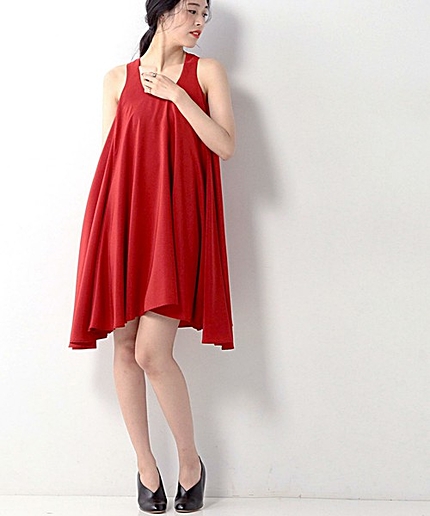 ＜MARIHA（マリハ）＞フレア ノースリーブ ワンピース