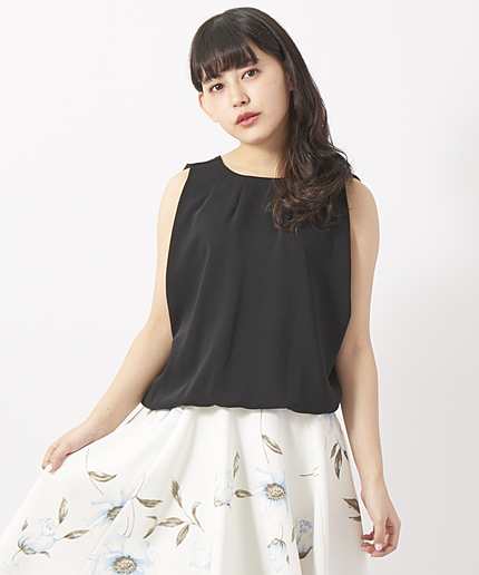 バックリボントップス