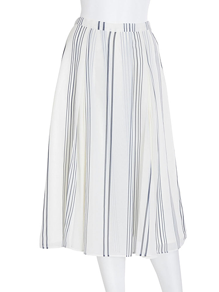 【DUO】ラップ風マルチストライプガウチョパンツ