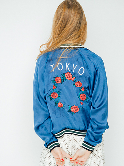 バルーンスリーブスカジャン