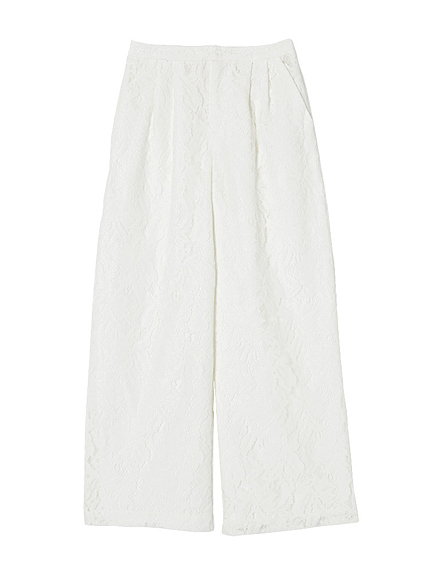 【DUO】 エフォートレスレースワイドパンツ