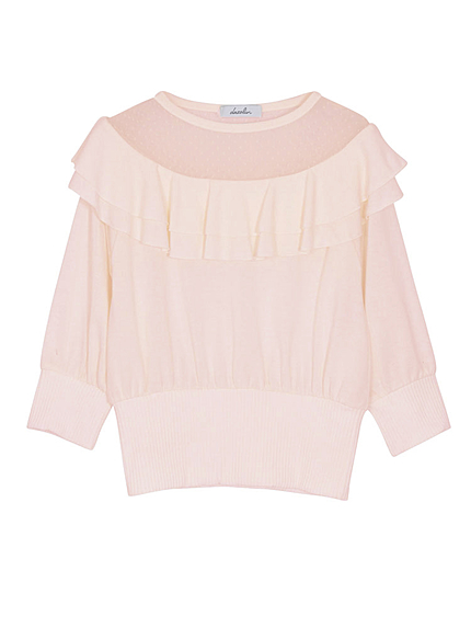 【sc】シースルーラッフルトップス