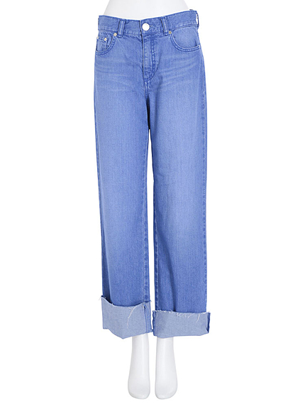 clear blue relax rollデニム