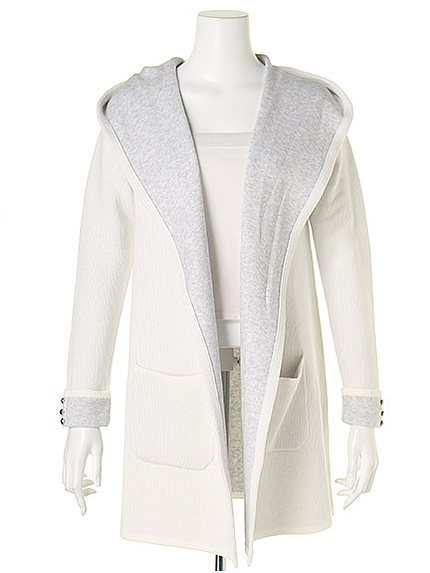 ダブルカラーコーディガン