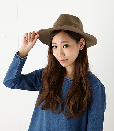 フェルト巻つば広HAT