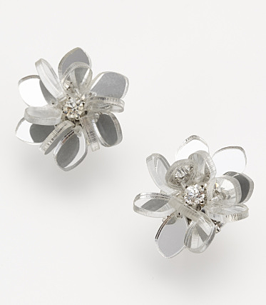 カッティングフラワーイヤリング