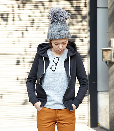 CROWNS HOOD スウェット ジップ パーカー