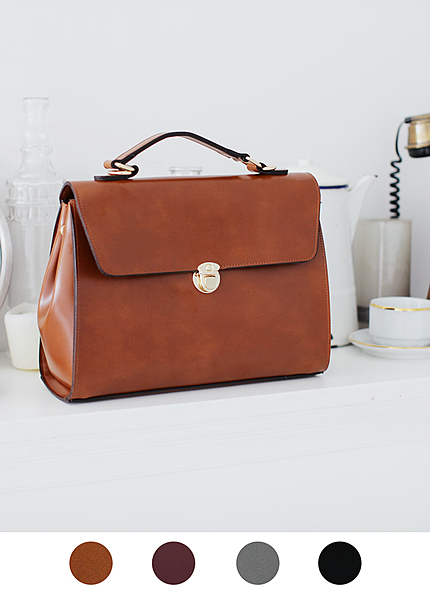 アンティーク調スクエアー2WAYバッグ・全4色・t45644