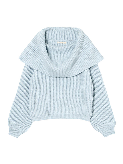 ケーブルニットトップス