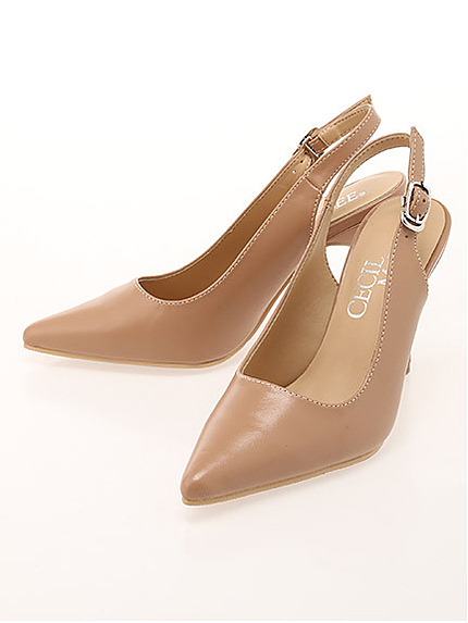 16.SS バックストラップポンテッドトゥパンプス