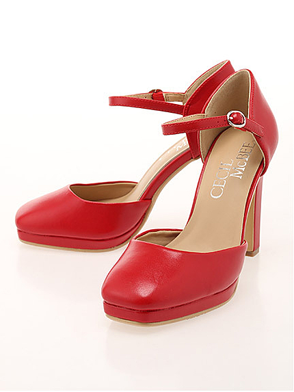 16.SS ワンストラップスクエアトゥパンプス