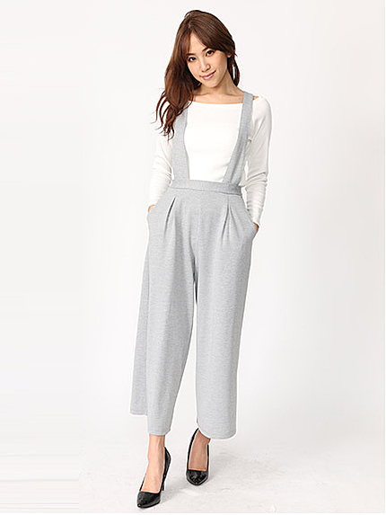 16.SS インナーSETサスペンダー付きワイドパンツ