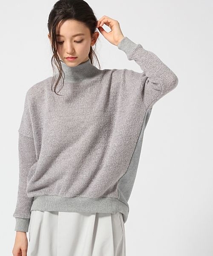 【LADIES】キリカエスエットハイネックプルオーバー