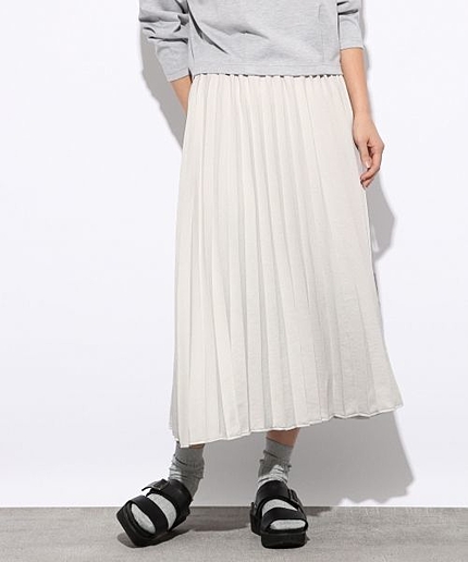 ビンテージサテンプリーツスカート