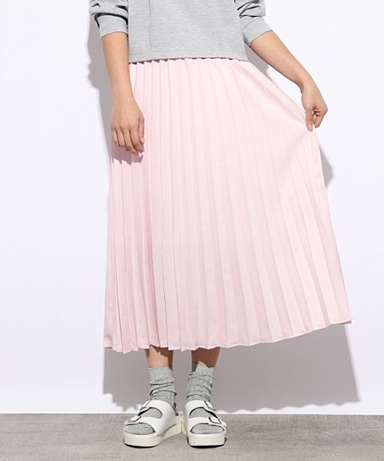 ビンテージサテンプリーツスカート