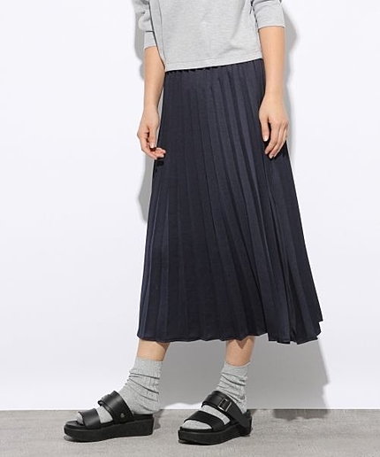 ビンテージサテンプリーツスカート