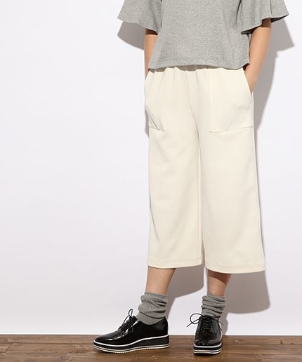 リップルワイドクロップド