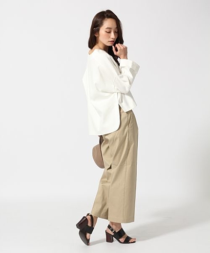 キャンバスワイドパンツ