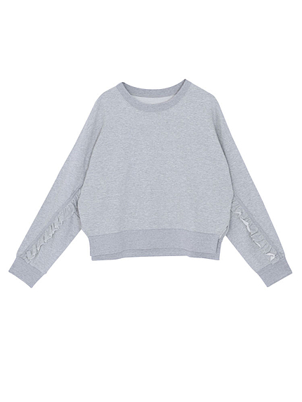 フリルスリーブプルオーバー