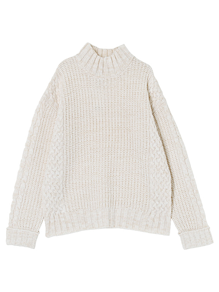 【CASUAL】ルーズニットタートルプルオーバー 16SS