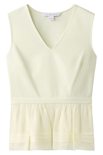 ノースリーブぺプラムブラウス