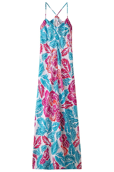 プリントマキシワンピース