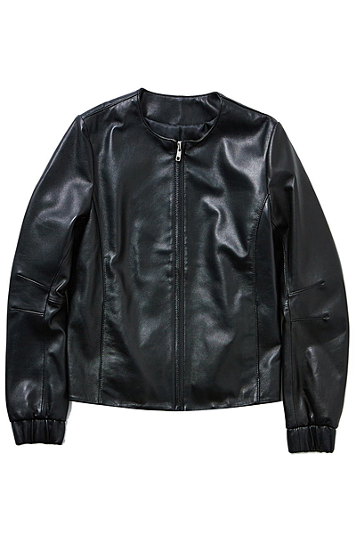 【予約販売】【オンラインショップ限定】ノーカラーレザージャケット