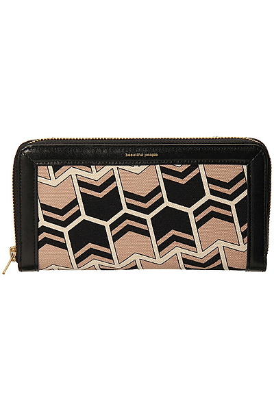ジオメトリックプリント長財布