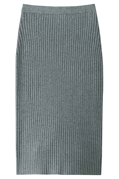 コットンカシミヤ ニットスカート