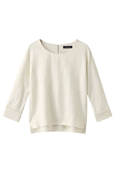 ツイードコンビブラウス