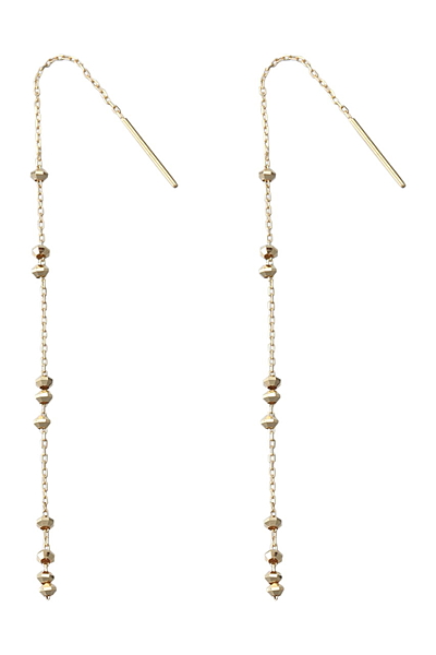 【受注生産】時の砂チェーンピアスS