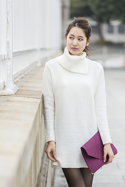 サイドスリットセーター