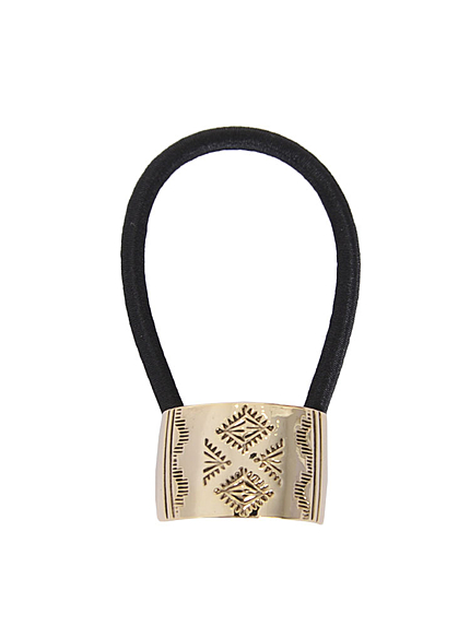 ネイティブアートプレートヘアゴム