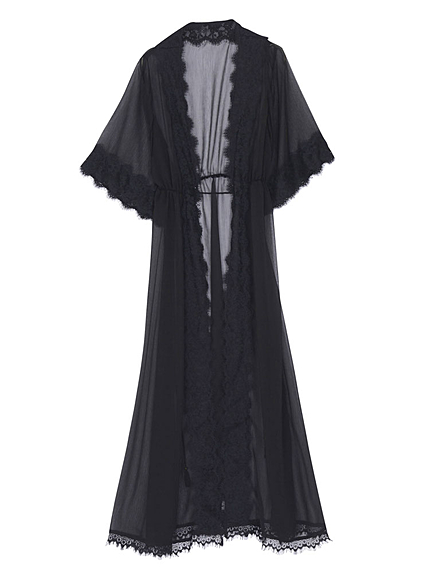 ロングベビードールガウン