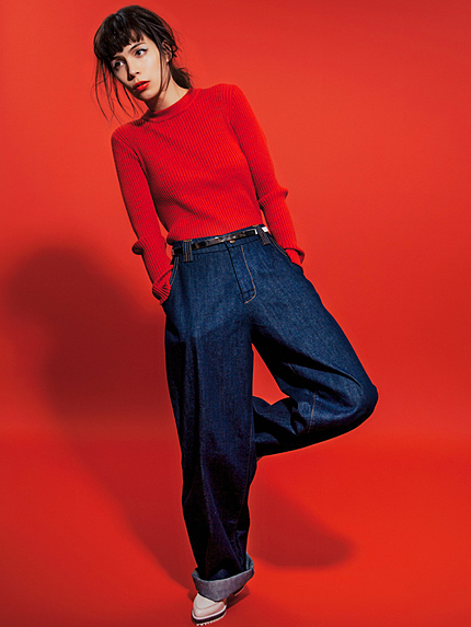 【MODE】fitニットトップス