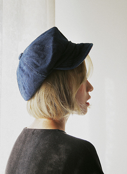 エスニックテイストデニムキャスケット・全3色・n45982