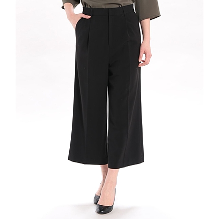 クロップド丈ワイドパンツ