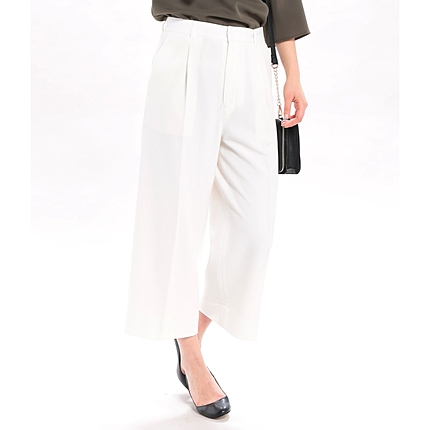 クロップド丈ワイドパンツ