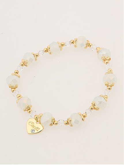 16.SS Mixビーズゴムブレス