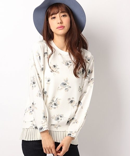 フラワーリップルプルオーバー