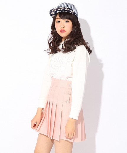 【ニコラ4月号掲載】★カラバリ豊富★カラープリーツスカート