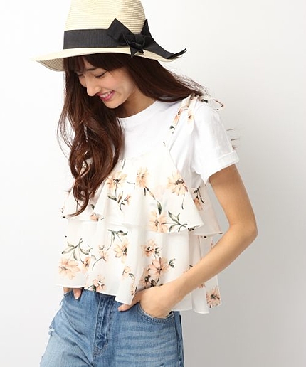 【先行予約】ビンテージフラワーキャミ