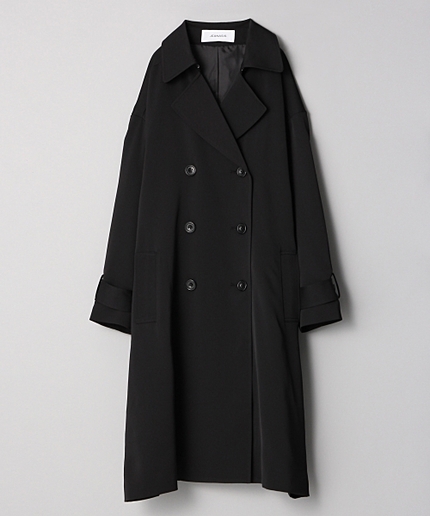 ワイドベルトニュアンストレンチコート