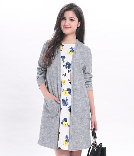 ダブルフェイスロングカーディガン