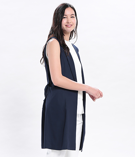 ノースリーブロングジレ