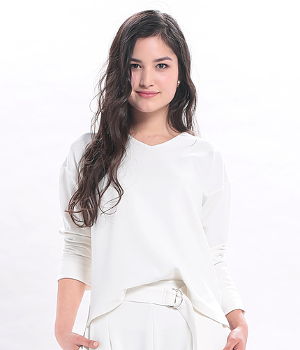 【セットアップ対応商品】ジャージーVネックプルオーバー