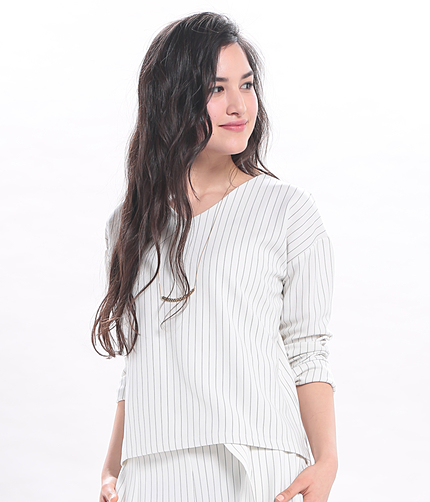 【セットアップ対応商品】ジャージーVネックプルオーバー