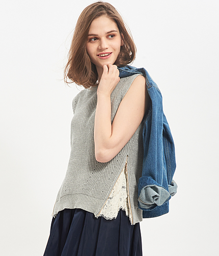 サイドジップオープンレースベスト